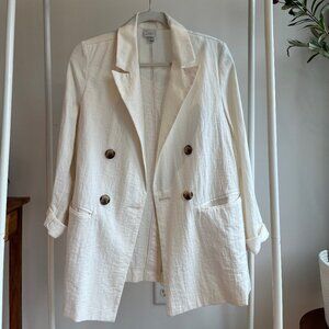 Lightweight oversized blazer
